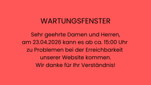 Wartungsfenster