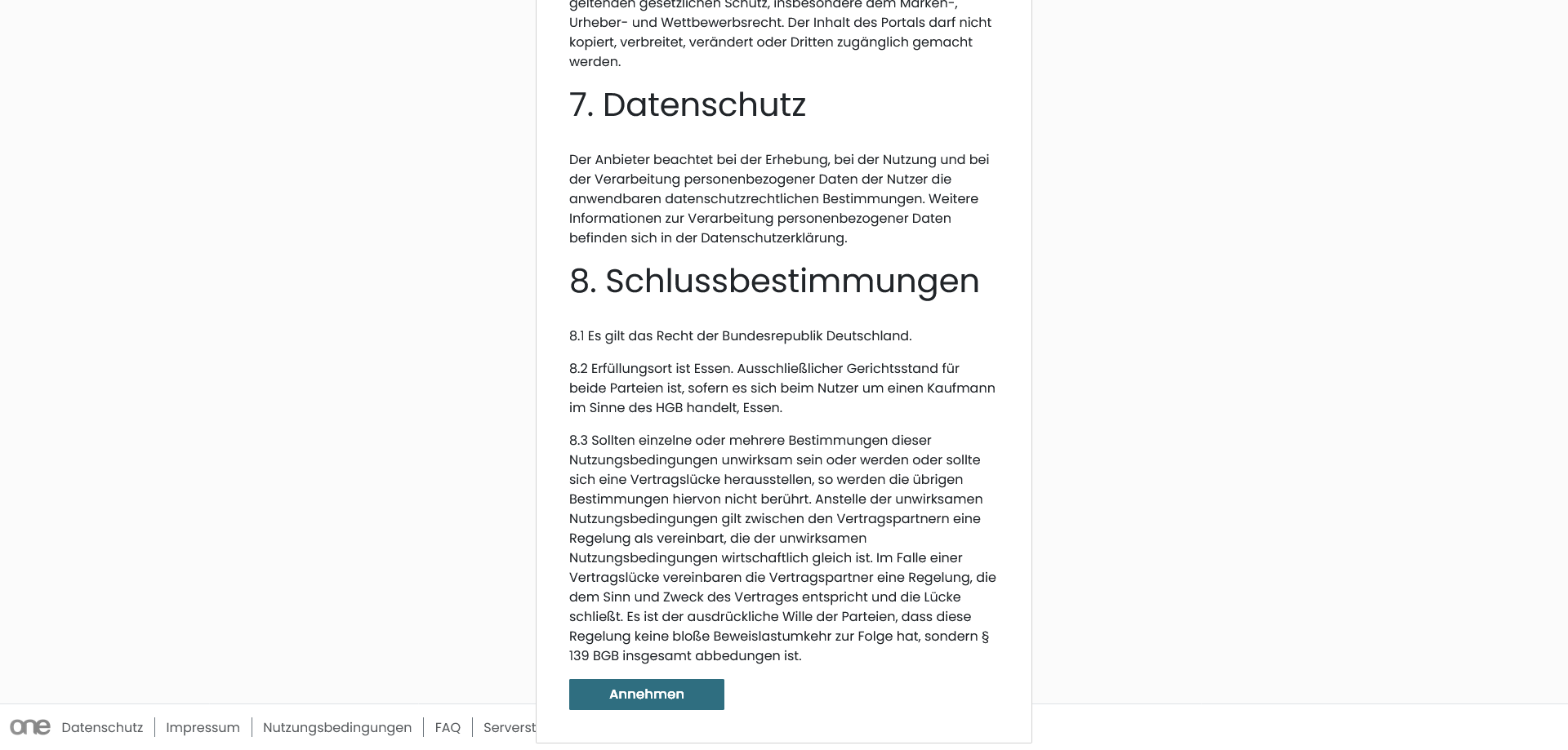 Nutzungsbedingung OKC