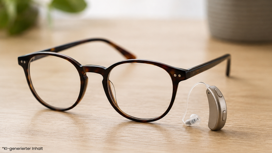 Brille und Hörgerät